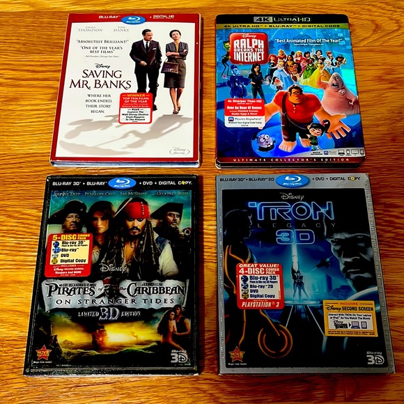 Disney Media Brand New Bluray Dvds Never Opened Still Sealed Poshmark